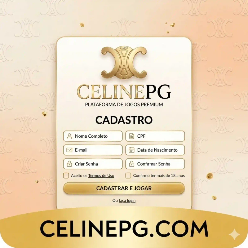 Cadastro e Bônus CelinePG